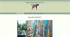Desktop Screenshot of prairiewolfpress.com
