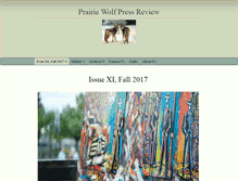 Tablet Screenshot of prairiewolfpress.com